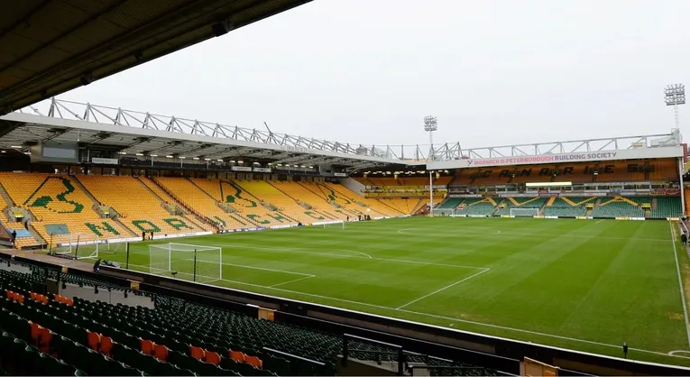 Bên trong sân vận động Carrow Road của Norwich City