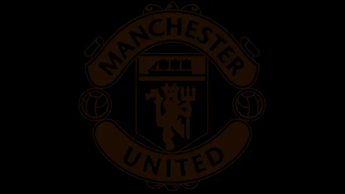 Biểu tượng Manchester United với con tàu và tên câu lạc bộ