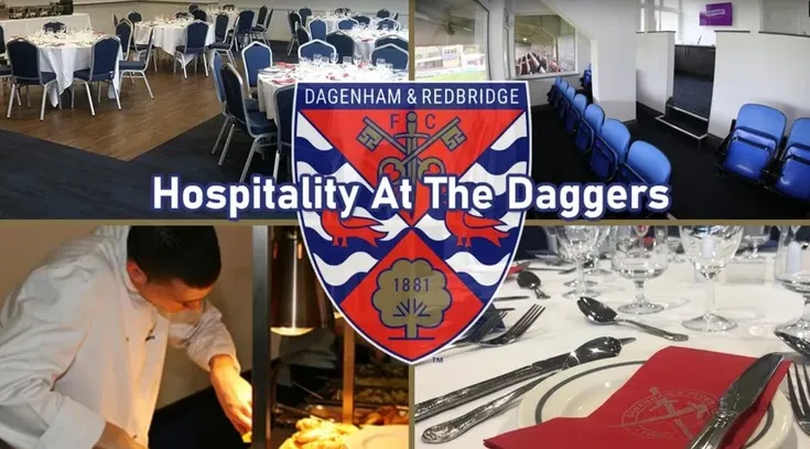 Khu vực dịch vụ hiếu khách (hospitality) tại sân Victoria Road, nâng tầm trải nghiệm trận đấu.