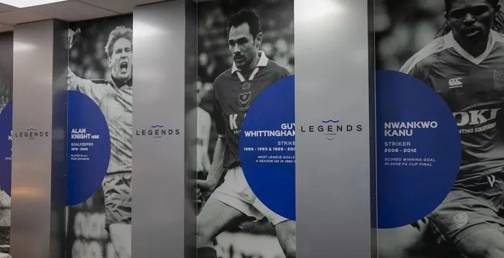 Khu vực dịch vụ khách sạn sang trọng tại Fratton Park của Portsmouth FC