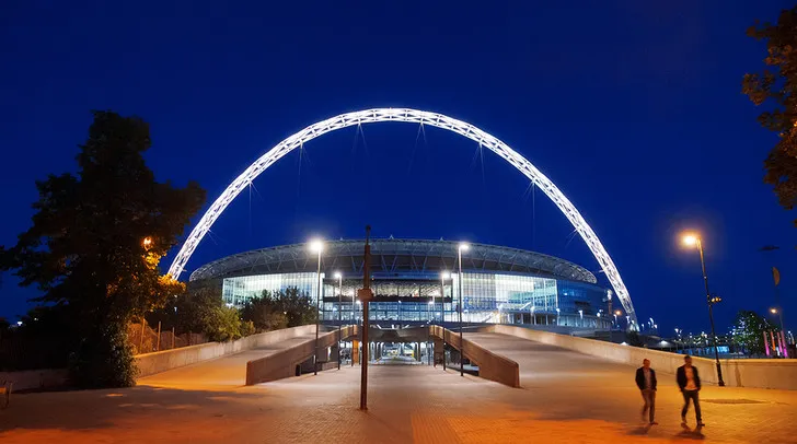 Khu vực sảnh tiếp đón sang trọng bên trong Sân vận động Wembley, dành cho khách VIP