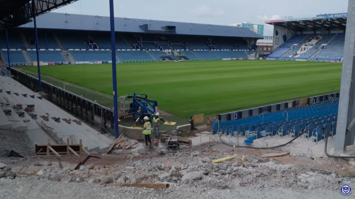 Phối cảnh kế hoạch phát triển và nâng cấp sân vận động Fratton Park