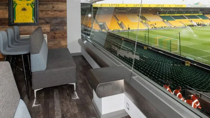 Phòng chờ khách VIP tại sân Carrow Road của Norwich City