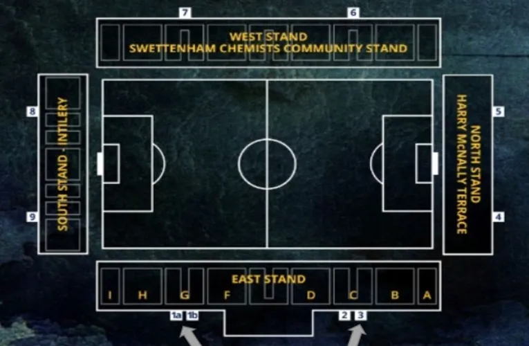 Sơ đồ bố trí chỗ ngồi chi tiết của Sân vận động Deva Stadium, hướng dẫn khán giả tìm vị trí lý tưởng.