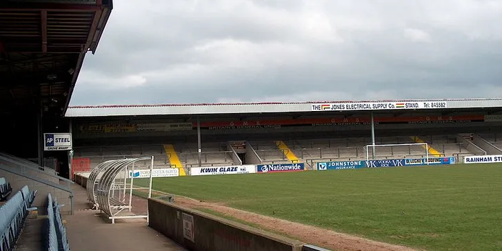 Sơ đồ tổng thể sân vận động Glanford Park nhìn từ khán đài