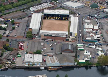 Toàn cảnh sân vận động Meadow Lane, sân nhà của câu lạc bộ Notts County FC tại Nottingham.