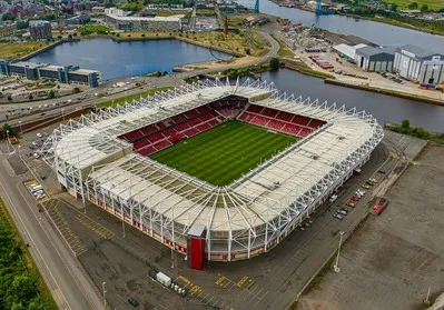 Tổng quan trên cao sân vận động Riverside, sân nhà của CLB Middlesbrough tại Anh